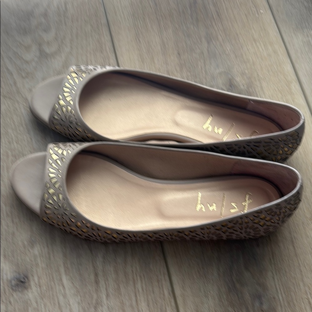 French Sole Tan Flats Comfortable Loafers
